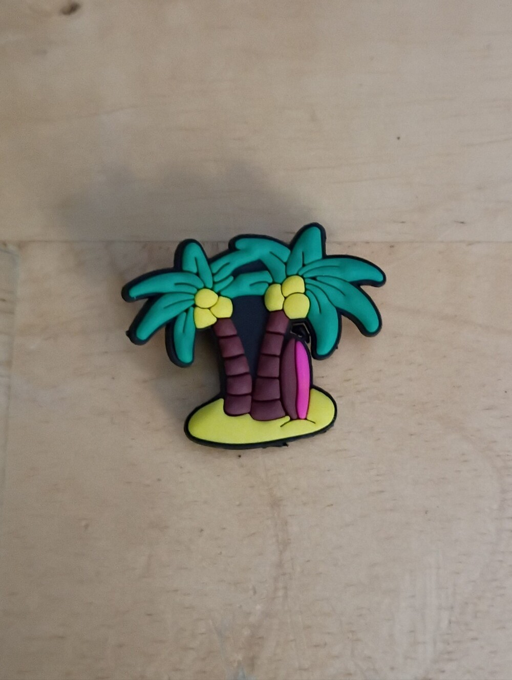10 for $10 Jibbitz Croc Charms - Palm Tree Pink Surfboard Tropical Beach Summer